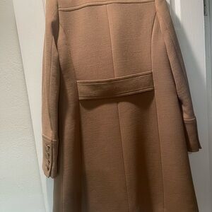 J. Crew Classic Tan Long Sleeve coat. 6 Tall